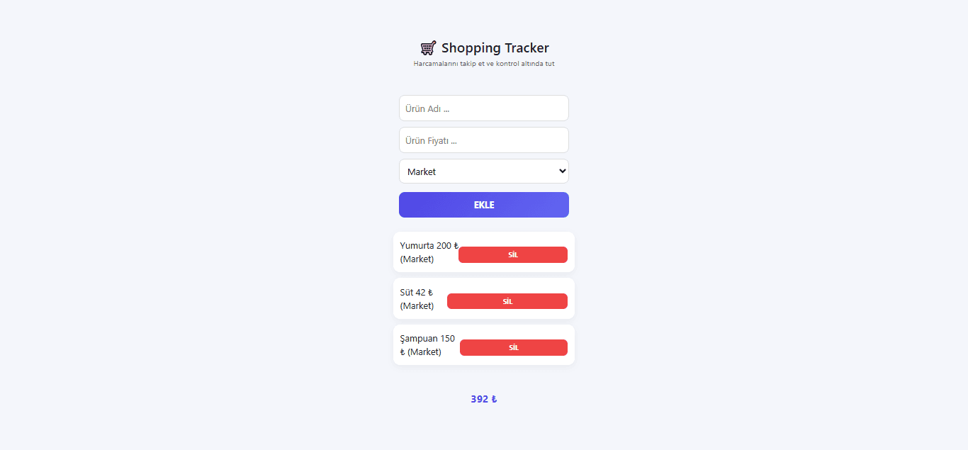 SHOPPING TRACKER